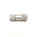 M12 female 4pin metal shell shielded connector