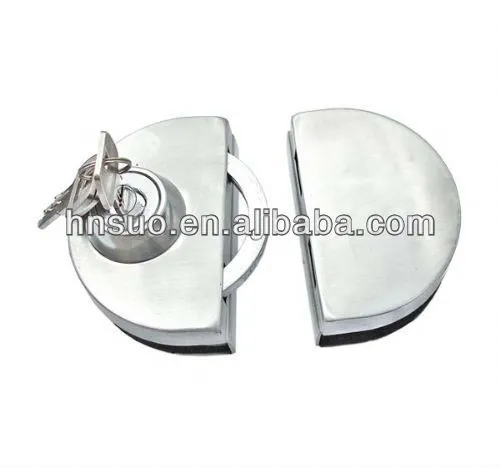 stainless steel security glass door latch