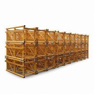 Q345b Steel Fadeless Tower Crane Mast Section With Hot Dipping Zinc