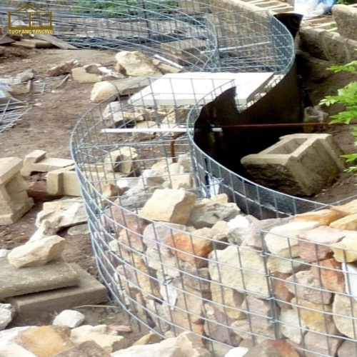 Recipiente de Gabion soldado forte para a parede do jardim