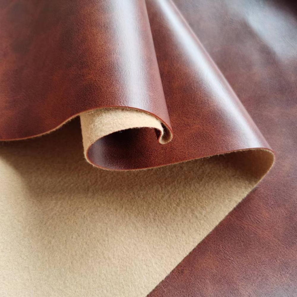 classical two-tone pvc leather for sofa