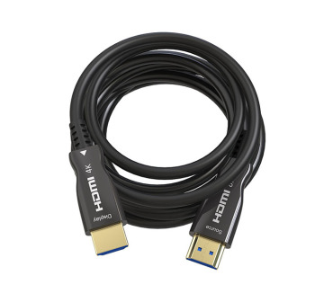 4K HDMI Cable with Optical Fiber, Support 60Hz, AUX/HPD/HDCP 2.0 - Available in 30 Meter and 50 Meter Lengths