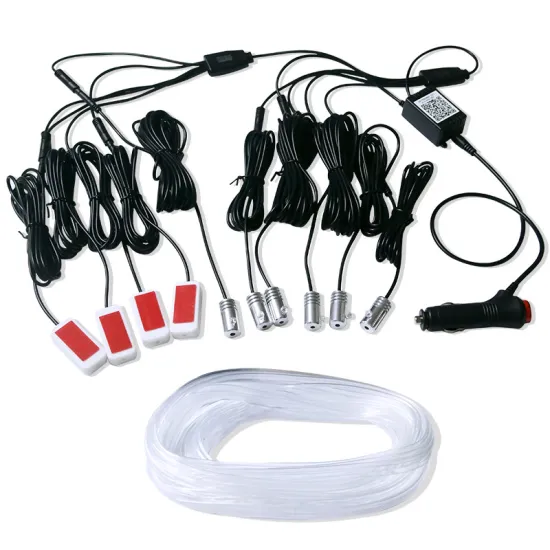 Universal 10 in 1 RGB LED with 8M Car Interior Decor Fiber Optical Strip Light by App Control 12V Decorative Atmosphere Lamps