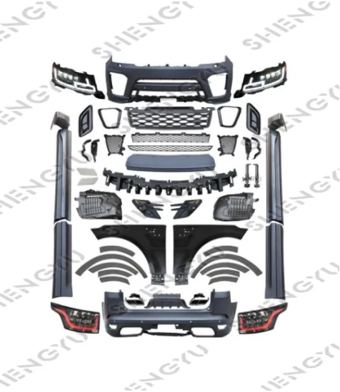 LAND ROVER RANGE ROVER SPORT 2014-2017 Body Kit - 2018 SVR Style Upgrade (Includes Bumpers, Headlights, Taillamps)