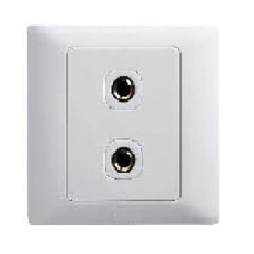 2 Gang Microphone Socket