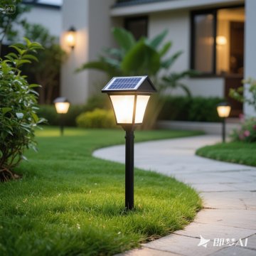Solar Powered Garden Path Light