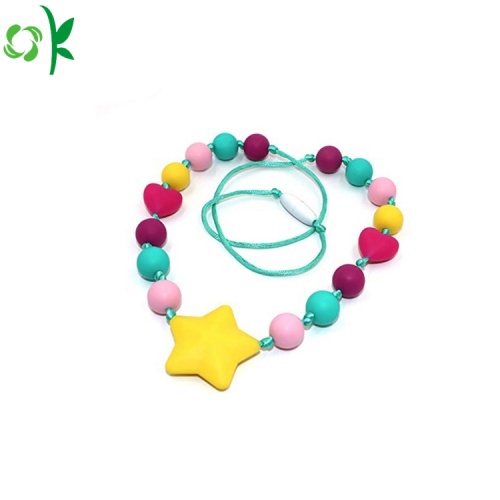 Food Grade Colorful Silicone Necklace Beads Wholesale