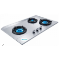 Inner 3-Burner Built-in Gas Hob Stainless Steel