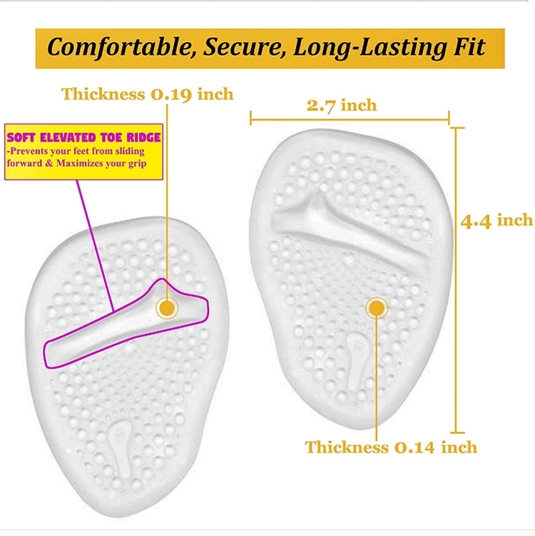 Non-slip Shoe Inserts Pads For High heel Shoes