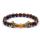 Men Dragon Beads Tiger's Eye Charms Stretch Bracelet