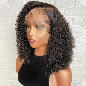 Yeswigs Perruque Bob Wig Short Afro Kinky Curly Human Hair Hd Full Lace Front Wig Raw Brazilian Virgin Human Hair Bob Wig Vendor