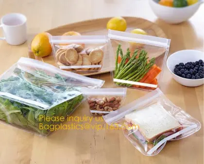 Food Fresh Bag/Food Vacuum Storage Bag/Kitchen Vacuum Bag, Food Grade Leakproof Fresh Large Zipper Freezer