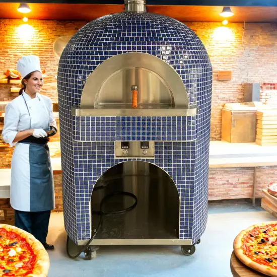 Personalized Direct Sale Professional Gas Industrial Clay Kitchen Wood Pizza Oven at Reasonable Price