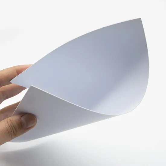 Hot selling rigid sheet plastic white pvc film
