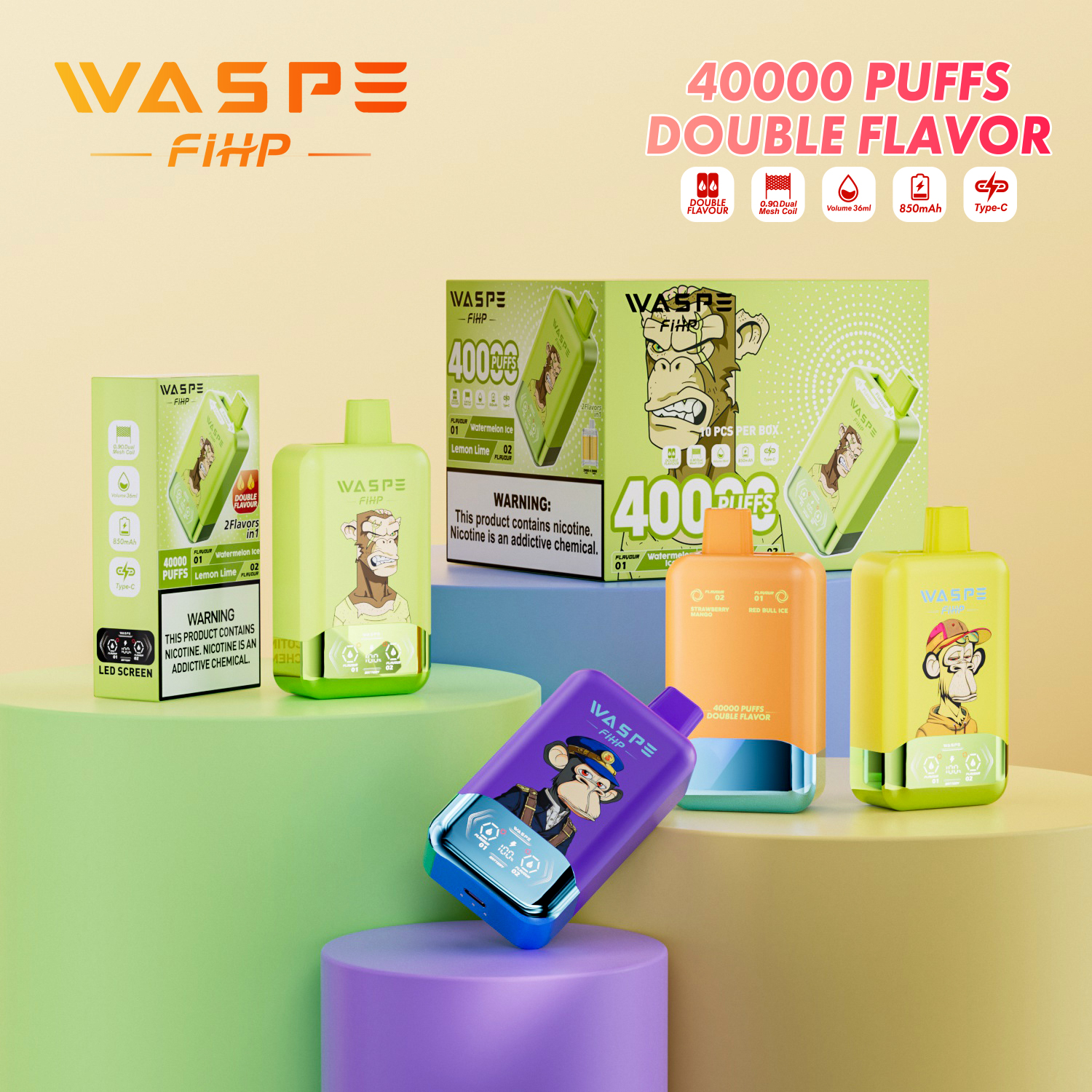 WASPE 40K Puffs Disposable Vape Wholesale Romania