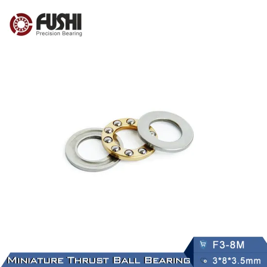 F3-8M Bearing 3*8*3.5 mm ( 10PCS ) ABEC-1 Miniature F3 8 M Thrust Axial F3 8M Ball Bearings With Grooved Raceway