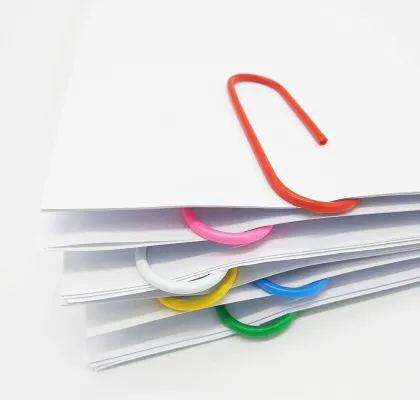 High Quality Custom Made Vinyl Coated Large Paper Clips