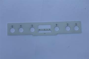 White Oven Control Panel Glass Custom