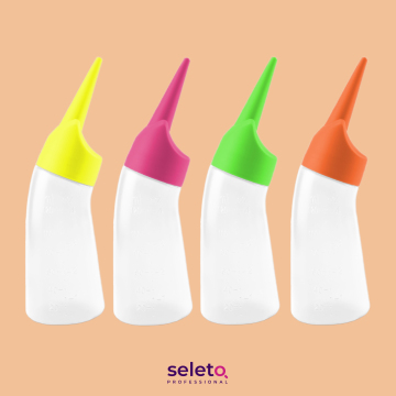 ขวดพลาสติกพลาสติกที่ทันสมัยสำหรับการระบายสีผม - 120ml