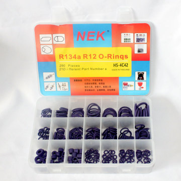 Pokka Nek Air Complementer Op Ring Kit - 303 PCS Universal Rubber O Rings for AC and Cars
