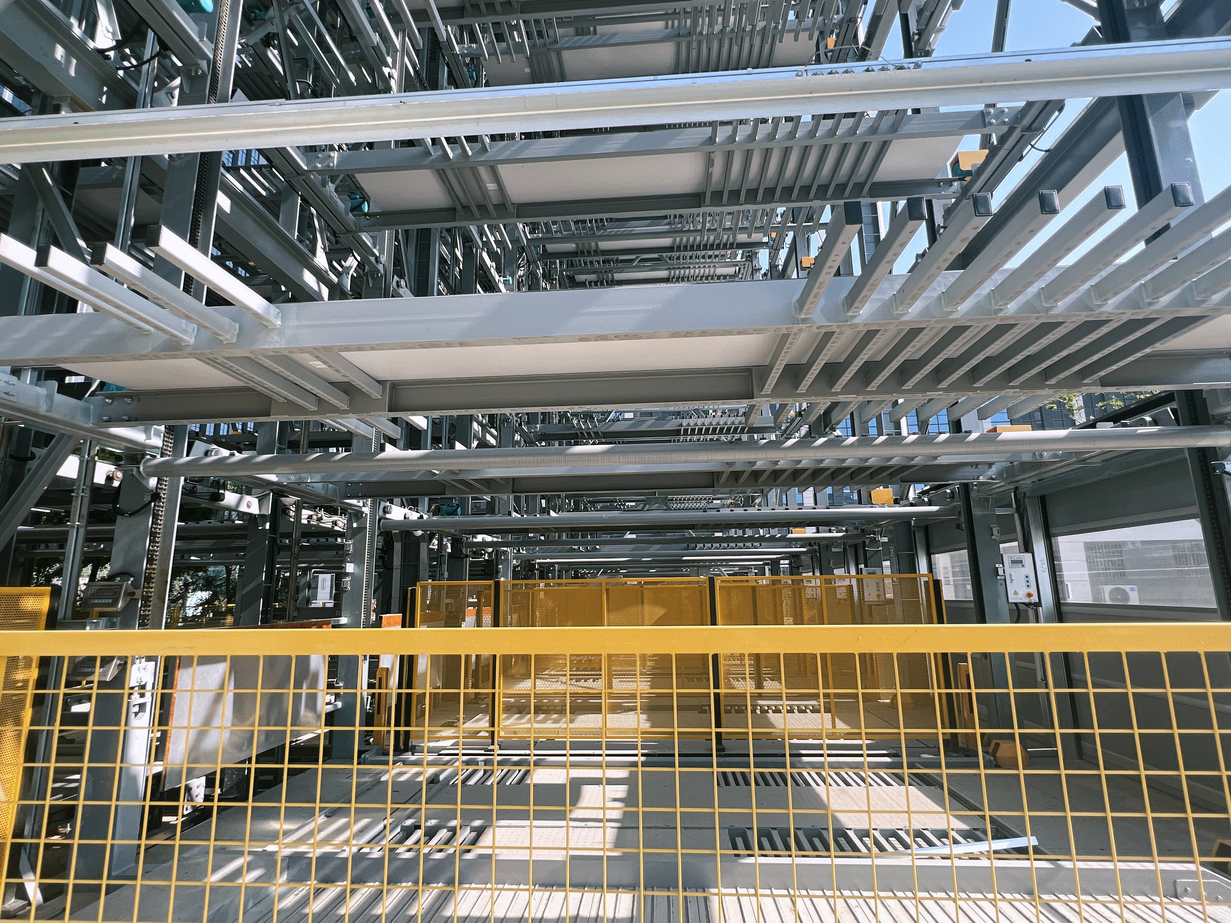 Advanced 8-layer vertical lifting multi-column linkage