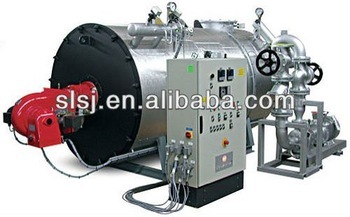 Oil/Gas fired heat transfer fluid furnace