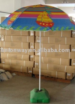180cm 8k 170T polyester silver fabirc beach umbrella