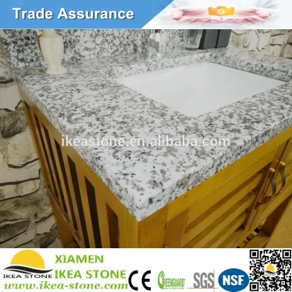 Cheap Pricing Blanco Taupe Granite Bathroom Vanity Tops With Sink