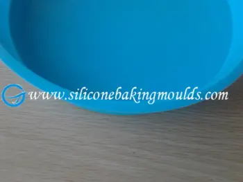 10.5 Inch Large Round Blue Birthday Cake Silicone Baking Moulds