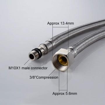 Aluminium wire braided bath connection pipe