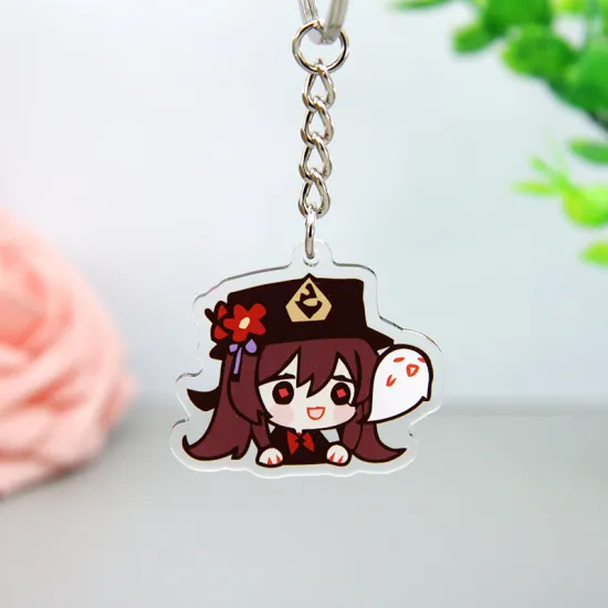 Cartoon Game Animation Acrylic Keychain Badge Pendant