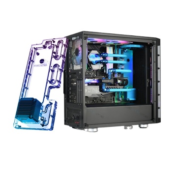 Bykski Distro Plate for Corsair 465X - Water Acrylic Tank with DDC Pump Combo Cooling System
