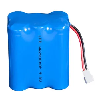 LifeS2 Battery Pack, AA/2900mAh with 9V Voltage, Primary Battery, UL/UN-approvedNew