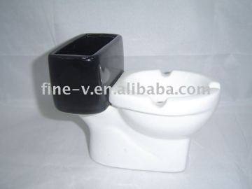 Ceramic ashtray- closestool design, promotion gift, a special design