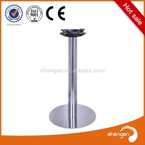 Laser Cut Stainless Steel Table Leg Granite Round Glass Top Table Bases