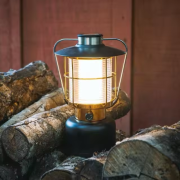MOREDESIGN Waterproof Camping Lantern: Portable, Long Endurance Tent Lighting with Retro Design