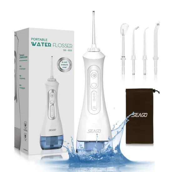 2024 Top Selling Portable Water Flosser: Seago SG-833 Cordless Oral Cleaner & Dental Irrigator with Massage Function - CE Certified