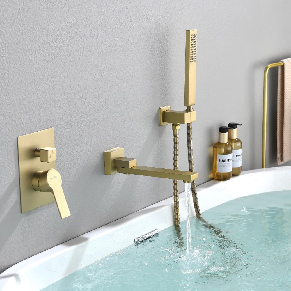 Wall mount tub faucet 88030bg 4