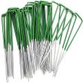 6 galvanized landscape staple tent peg garden staple