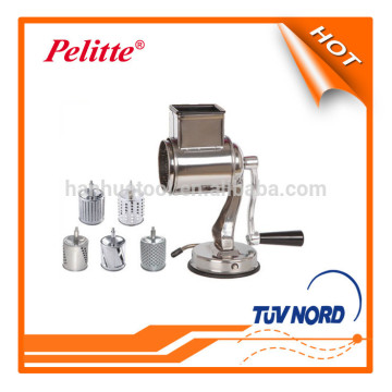 Stainless steel Universal Mill Grater with suction cups and five drums