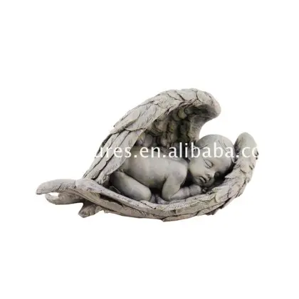 Wholesale stone little sleeping angel statue sculpture