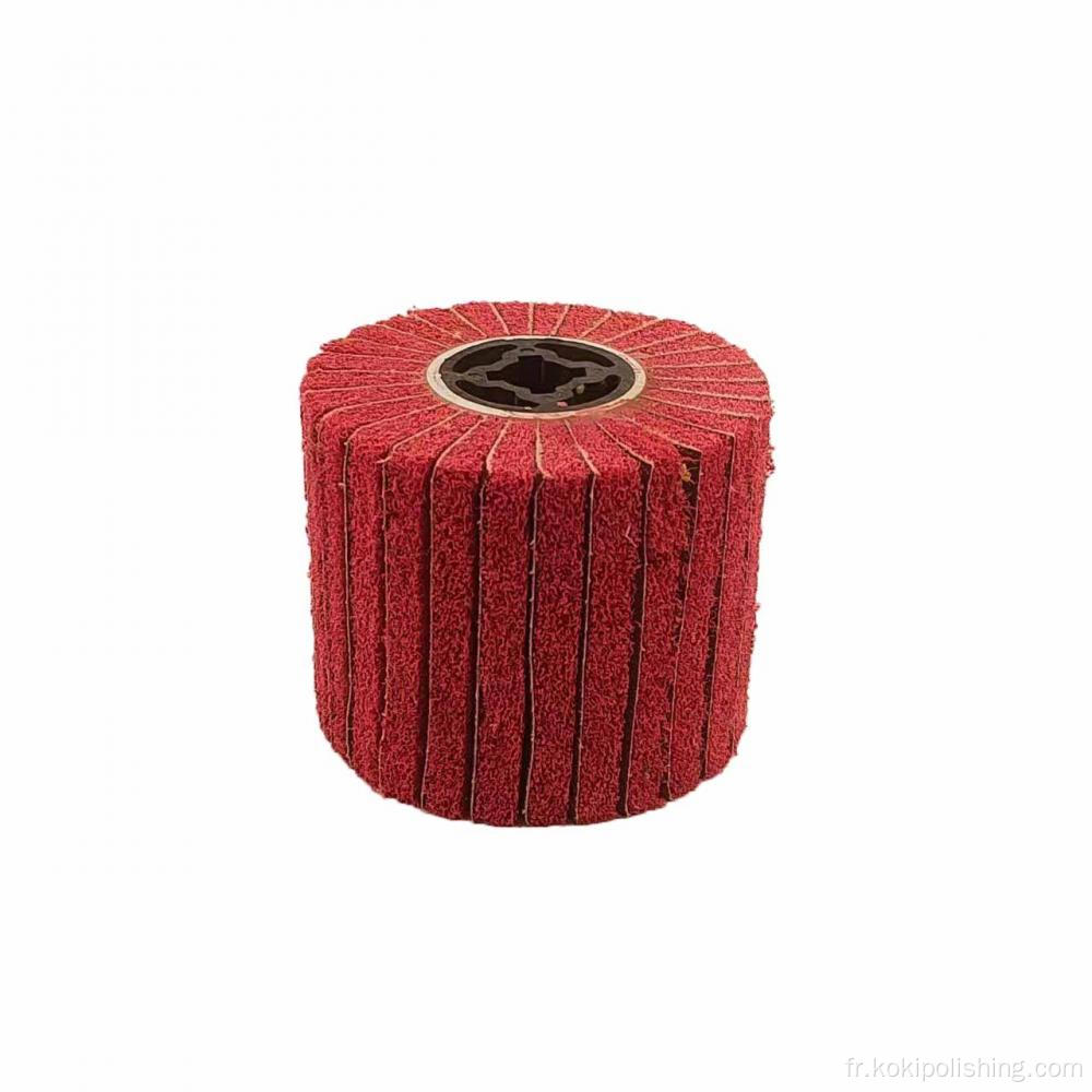 Roue de polissage en nylon rouge pour serrure