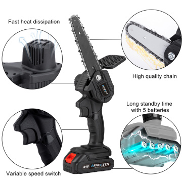 4inch mini chainsaw Removable Mini Pruning electric Chainsaw