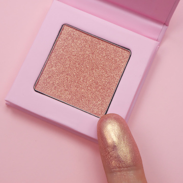 Toptan yüksek pigment parıltı preslenmiş toz vurgulayıcı paleti - özel etiket vegan makyaj