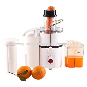 Commercial Juice Extractor, White, Stainless Steel Lever, 75mm Feed Tube, CE/CB/GS/EMC, 1 Speed