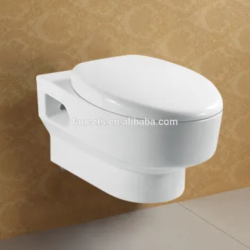Round Wall Hung Bathroom Ceramic Water Closet