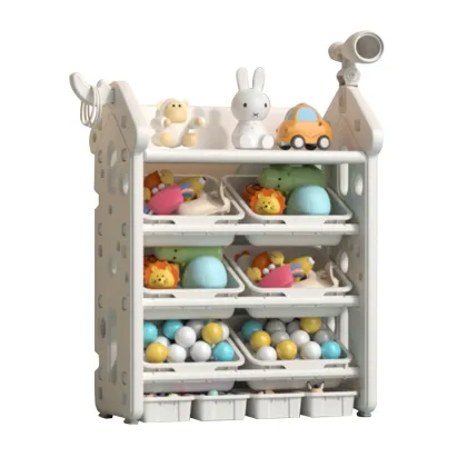 Hot Sale Corner Cupboard Plastic Toys Storage Boxes & Bins