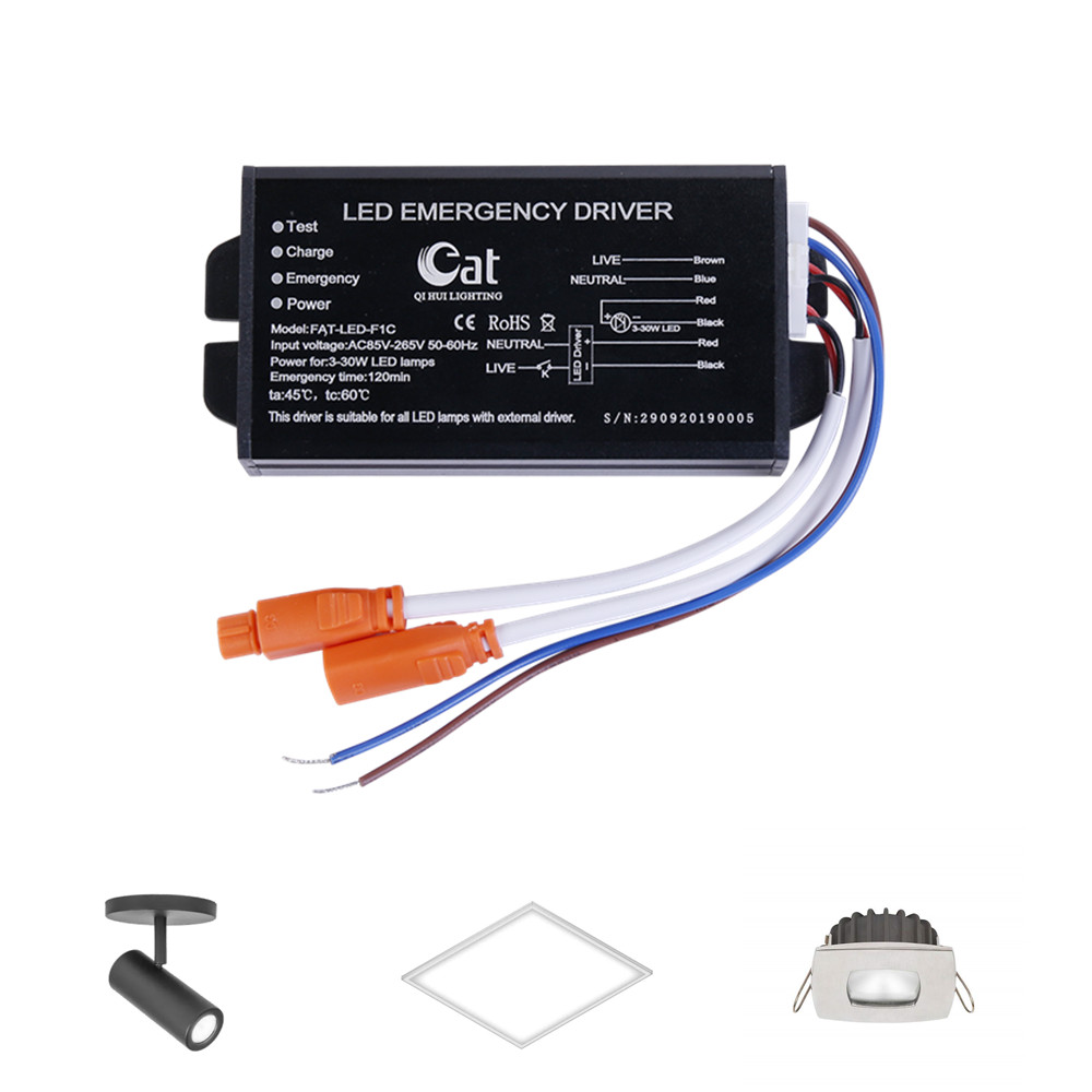 Kit di alimentazione di emergenza a LED con batteria