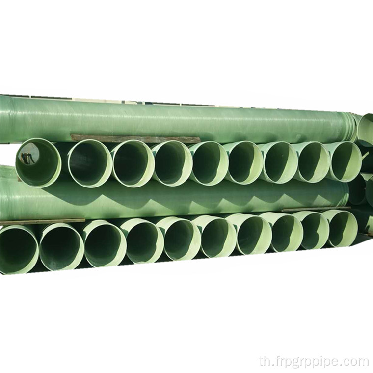 Glassfiber Process Process Pipe พร้อมข้อต่อ Wrap