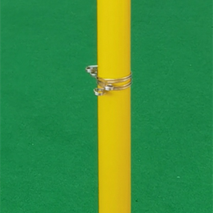 Portable Yellow Cast Iron Badminton Post System